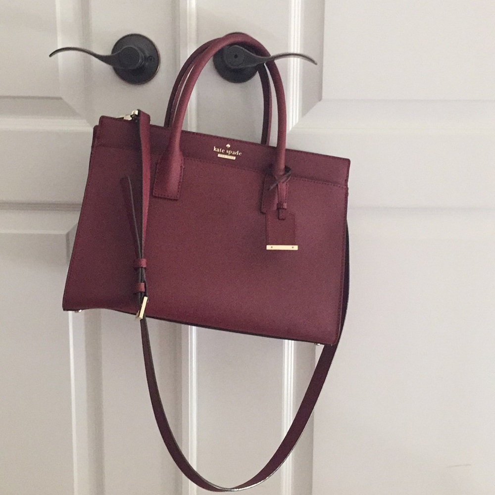 Kate Spade Purse Merlot in Color